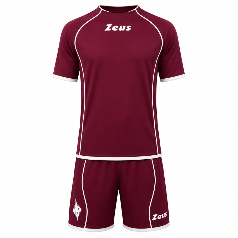 Zeus Kit Shox Trikot-Set 2-teilig granata/bianco