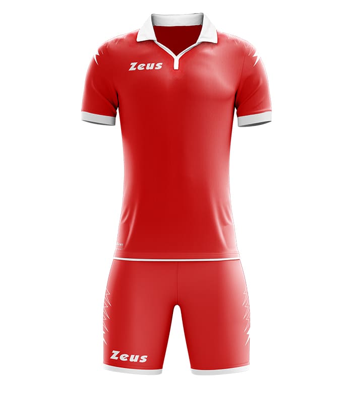Zeus Kit Scorpion Trikot + Shorts Set rosso/bianco