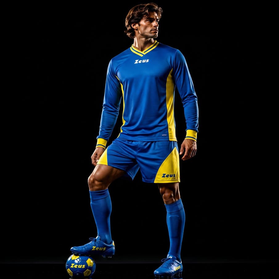Zeus Kit Dedalo Trikot-Set 2-teilig blu/giallo