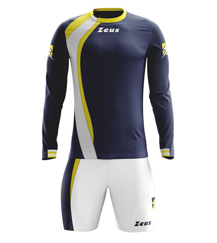 Zeus Kit Spagna Trikot-Set + Shorts 2-tlg. Ml blu/bianco