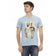 TRUSSARDI Action Herren Conqueror V-Ausschnitt T-Shirt Hellblau 2AT108007 – M