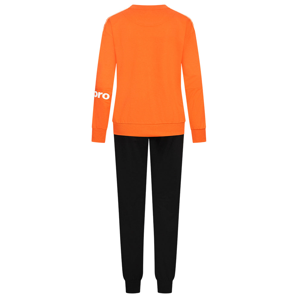 Umbro Premium Herren Trainingsanzug 30101S-Dark-Orange-Black