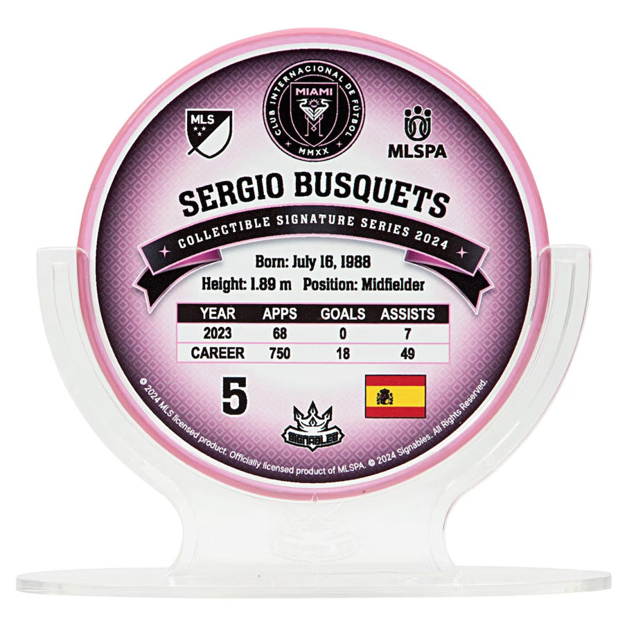 Inter Miami Sergio Busquets #5 Fußball Sammlerstück 14 cm 850056417310