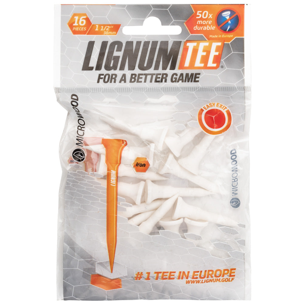 LONGRIDGE Lignum Golf Tees 16 Stück 38 mm