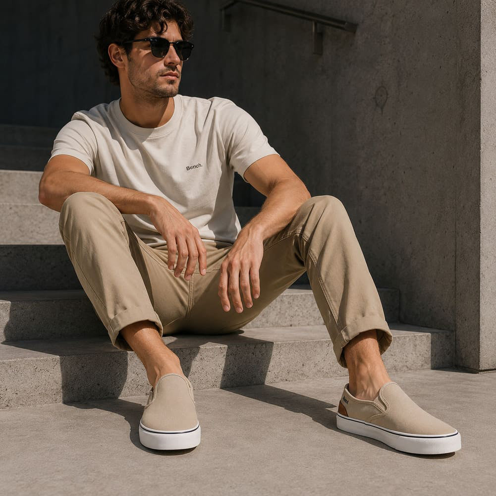 Bench Dalton Herren Slip On Sneaker sand BEN1030-C19