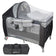 Barmøya 3-in-1 Baby-Reisebett mit Wickelauflage – Reisebett, Laufstall & Beistellbett grau – Einheitsgröße