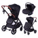 Barmøya 3-in-1 Kombi-Kinderwagen Komplettset schwarz – Einheitsgröße
