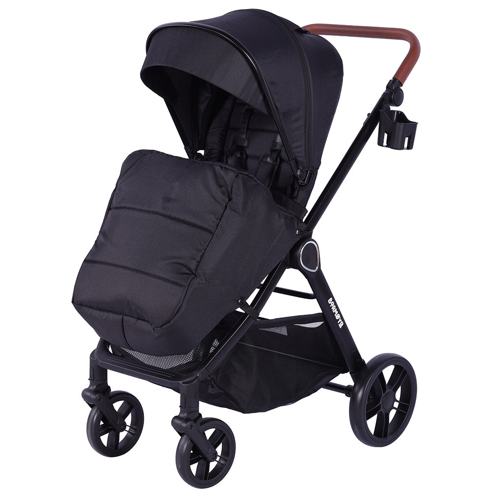 Barmøya 3-in-1 Kombi-Kinderwagen Komplettset schwarz