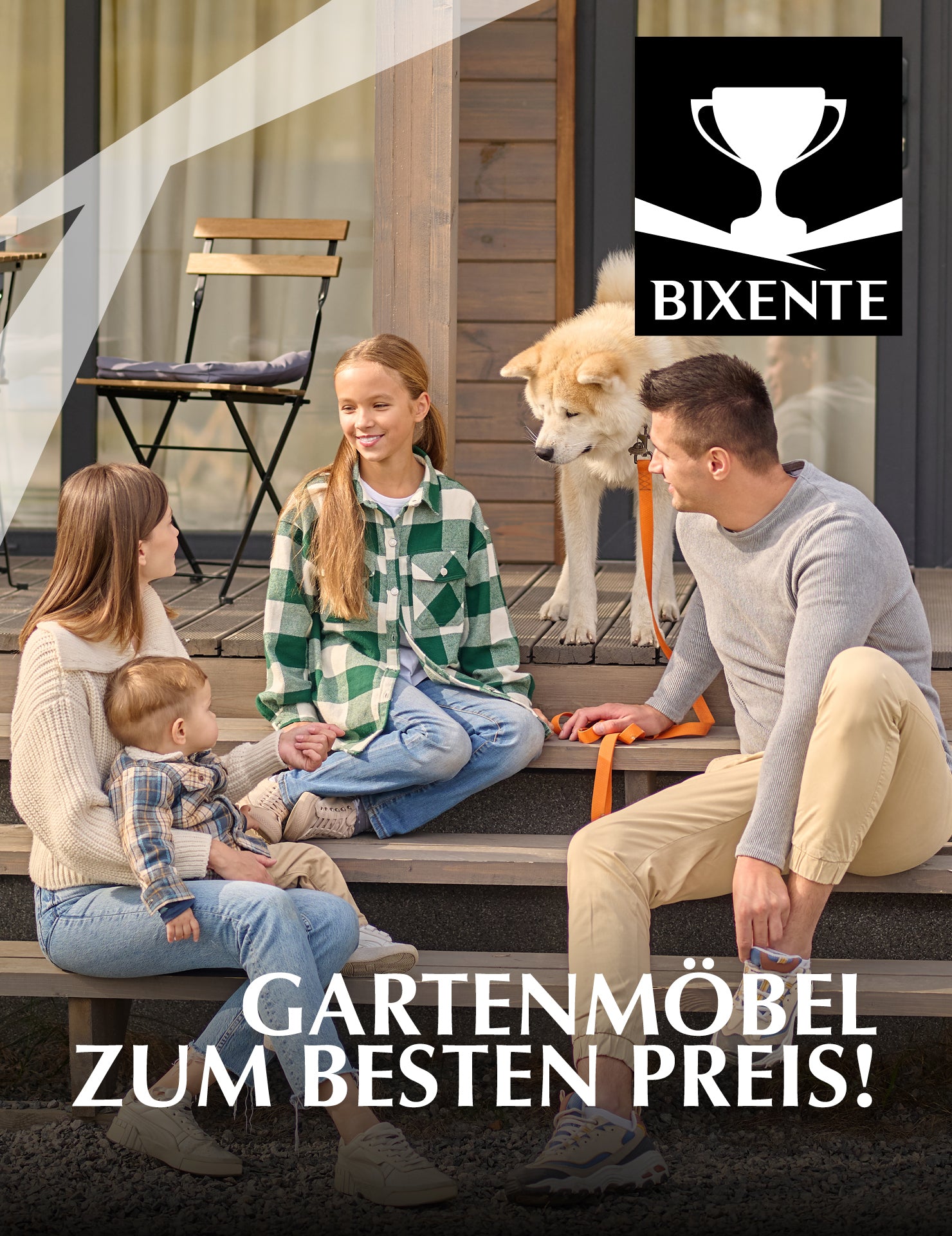 BIXENTE Bierzeltgarnitur 170 cm klappbar inkl. Schirmhalterung 3-tlg. Set
