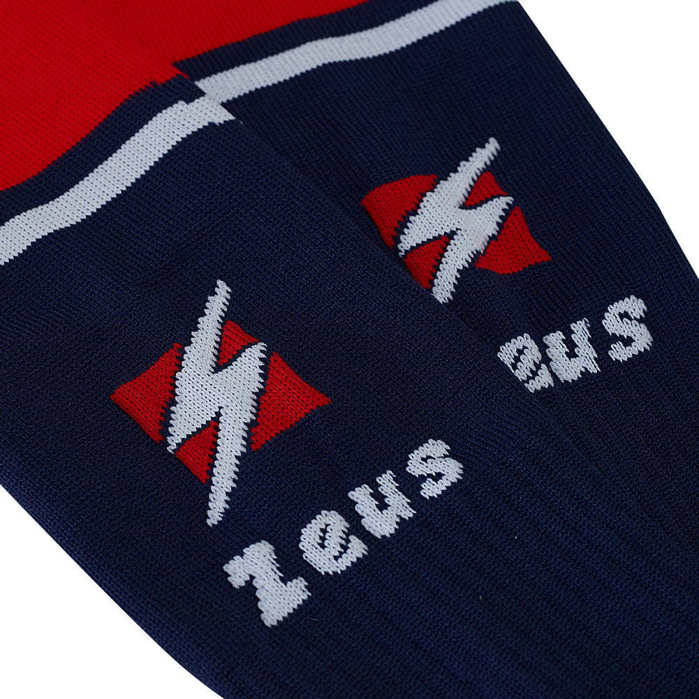 Zeus Calza United Stutzen navy rot