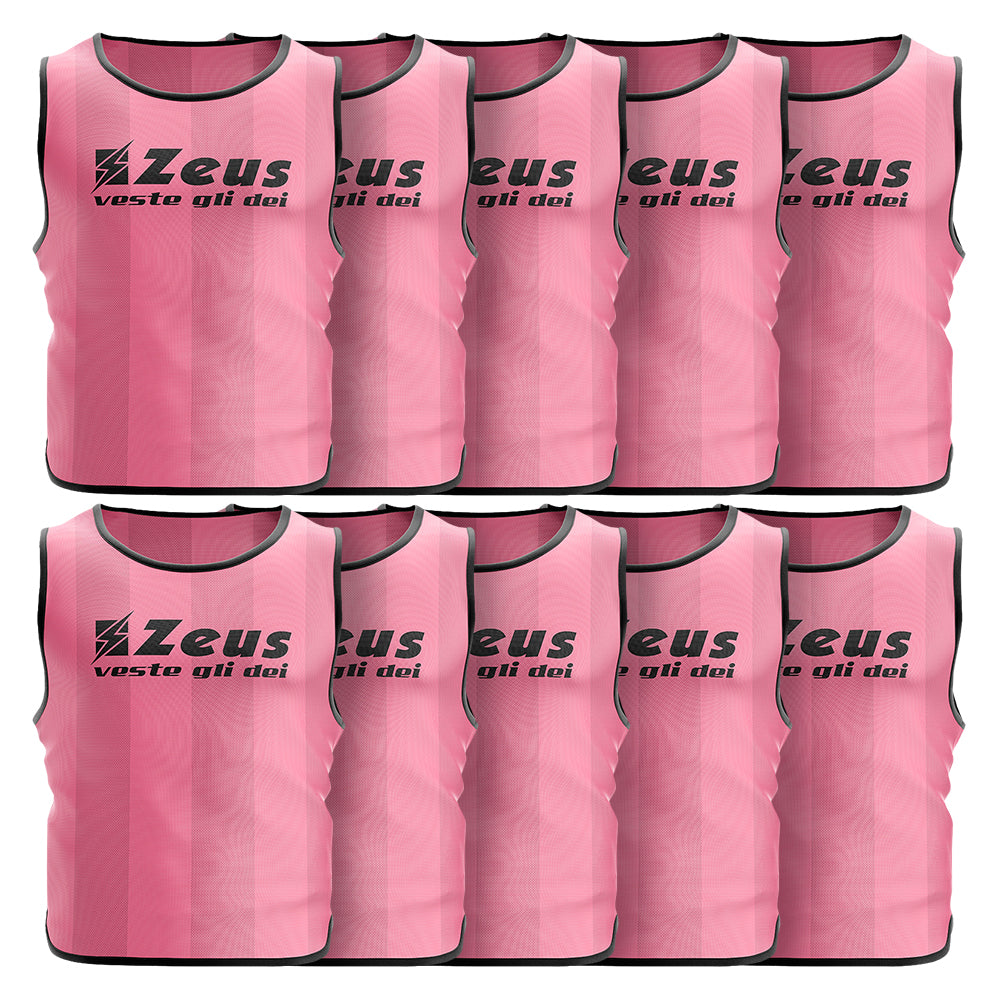 Zeus 10er-Pack Trainingsleibchen Rosa