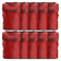 Zeus 10er-Pack Trainingsleibchen Rot – Erwachsene