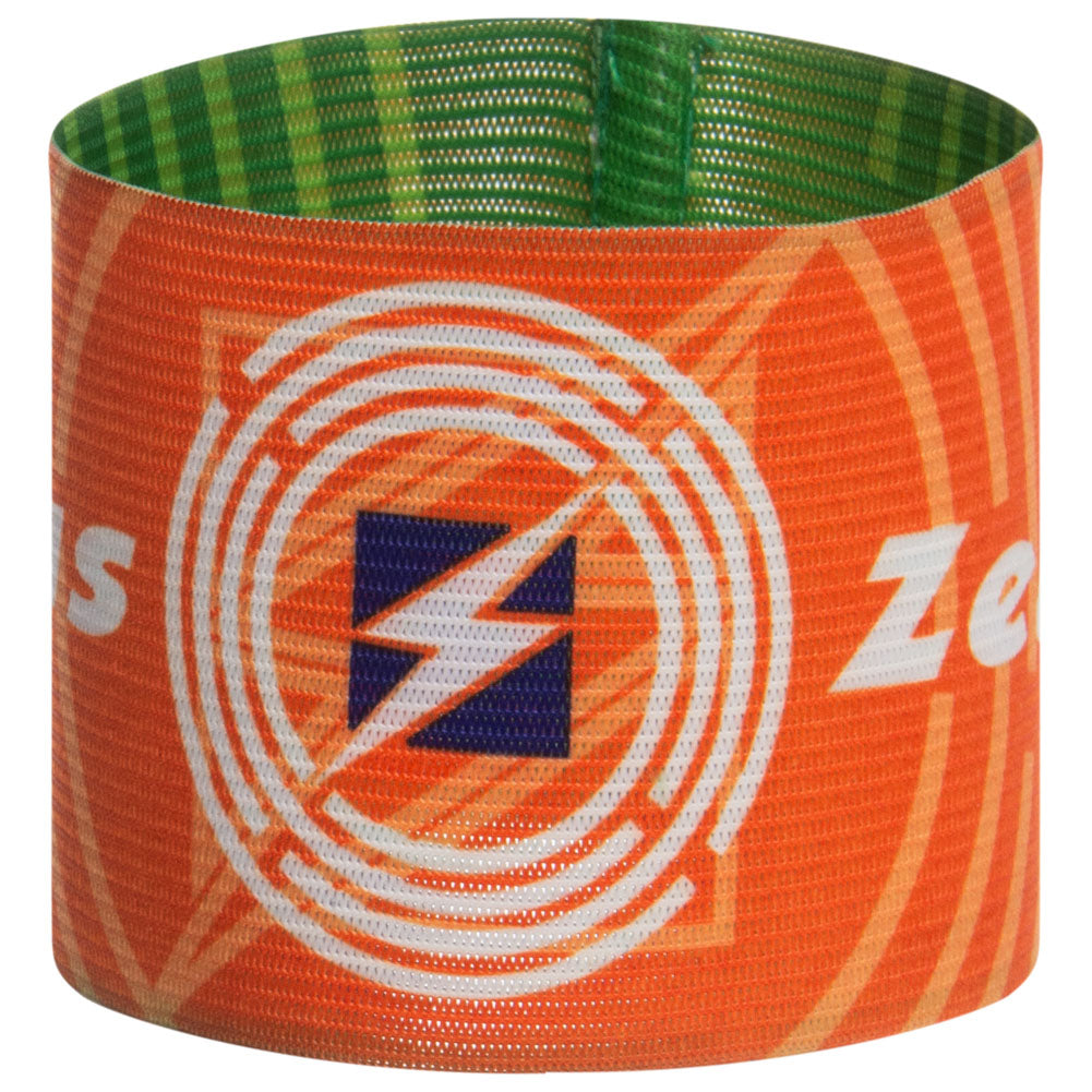 Zeus wendbare Kapitänsbinde Grün Orange