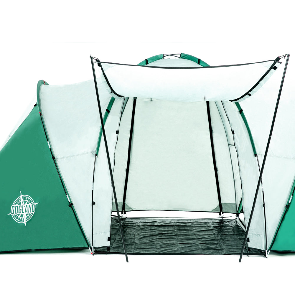 GOGLAND "Big Camping" Premium 6 Personen Zelt mit 2 Kabinen