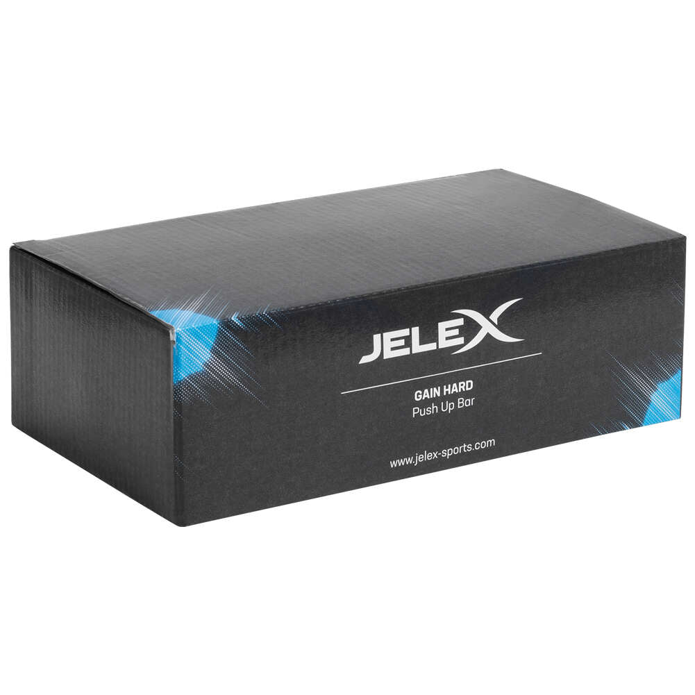 JELEX Gain Hard Push Up Bar Liegestützgriffe schwarz blau