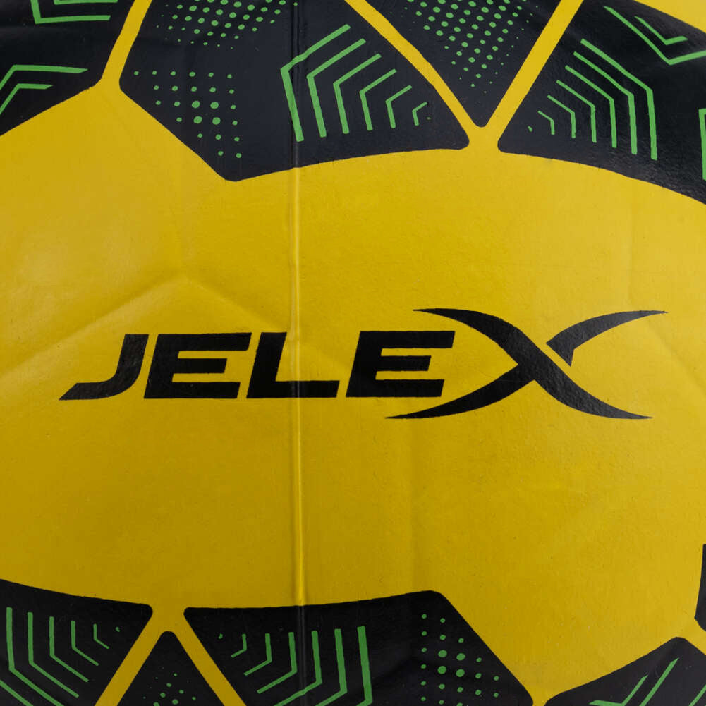JELEX Bolzplatzheld Gummi Fußball schwarz-gelb
