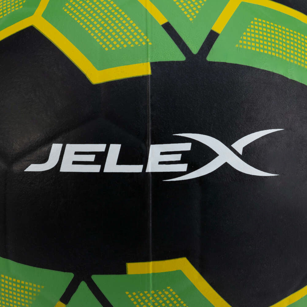 JELEX Bolzplatzheld Gummi Fußball schwarz-grün