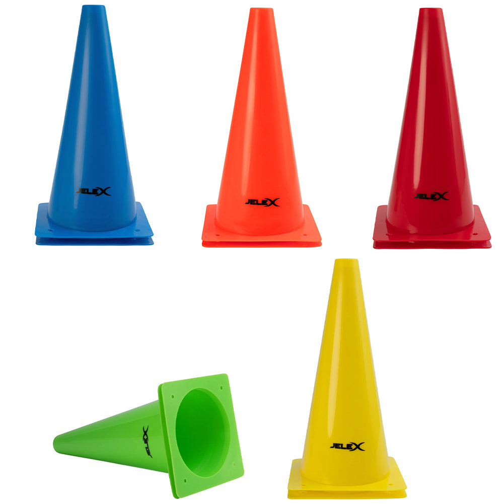 JELEX Dribbler Trainingskegel 10 Stück 31 cm Höhe
