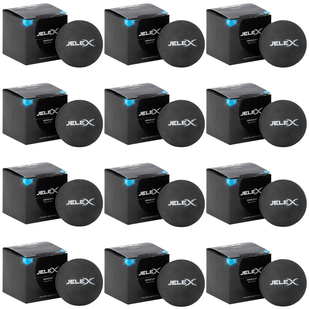 JELEX Crosscourt Squash Bälle 12er-Set