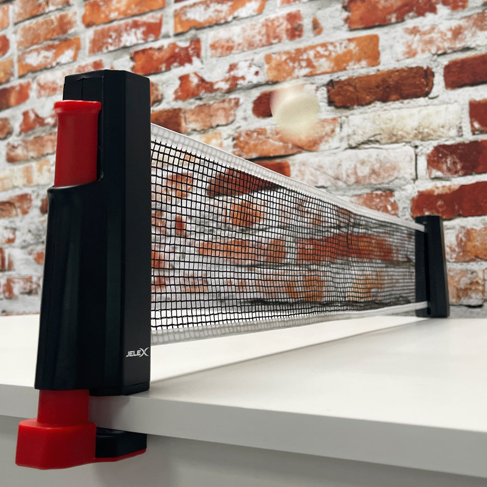JELEX Roll Up verstellbares Tischtennisnetz schwarz