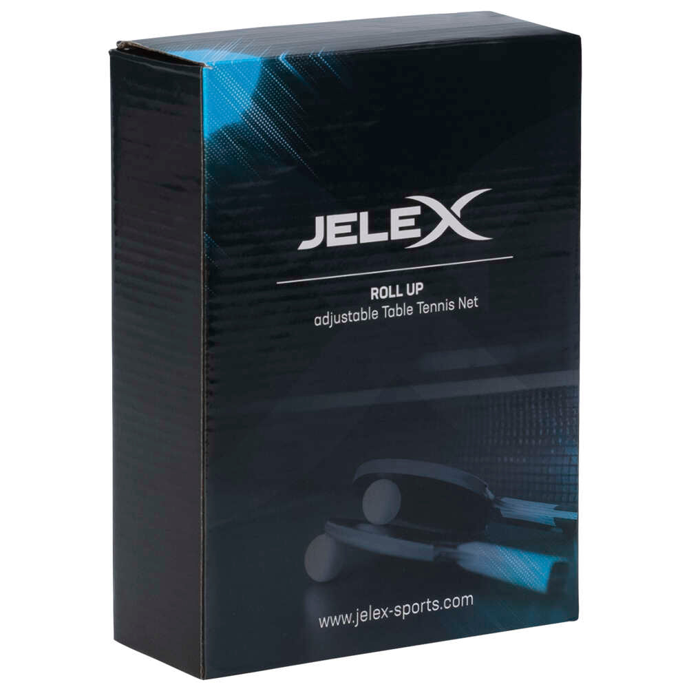 JELEX Roll Up verstellbares Tischtennisnetz schwarz