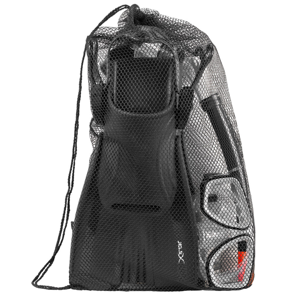 JELEX Deepsea Schnorchel Set mit Flossen schwarz