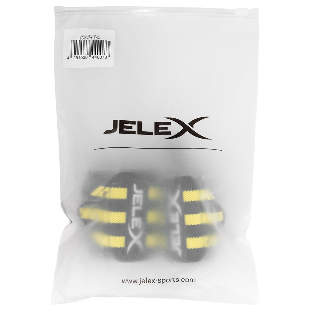 JELEX Strong Fitness Handgelenkbandagen schwarz-gelb