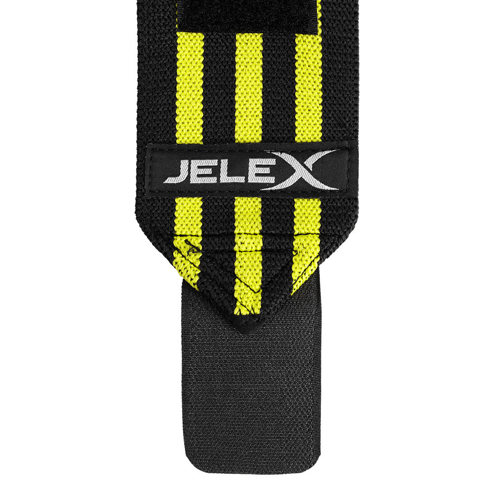 JELEX Strong Fitness Handgelenkbandagen schwarz-gelb