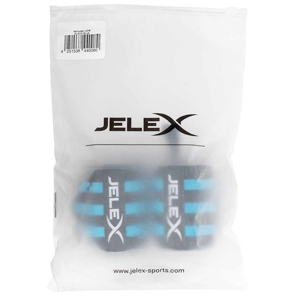 JELEX Strong Fitness Handgelenkbandagen schwarz-blau