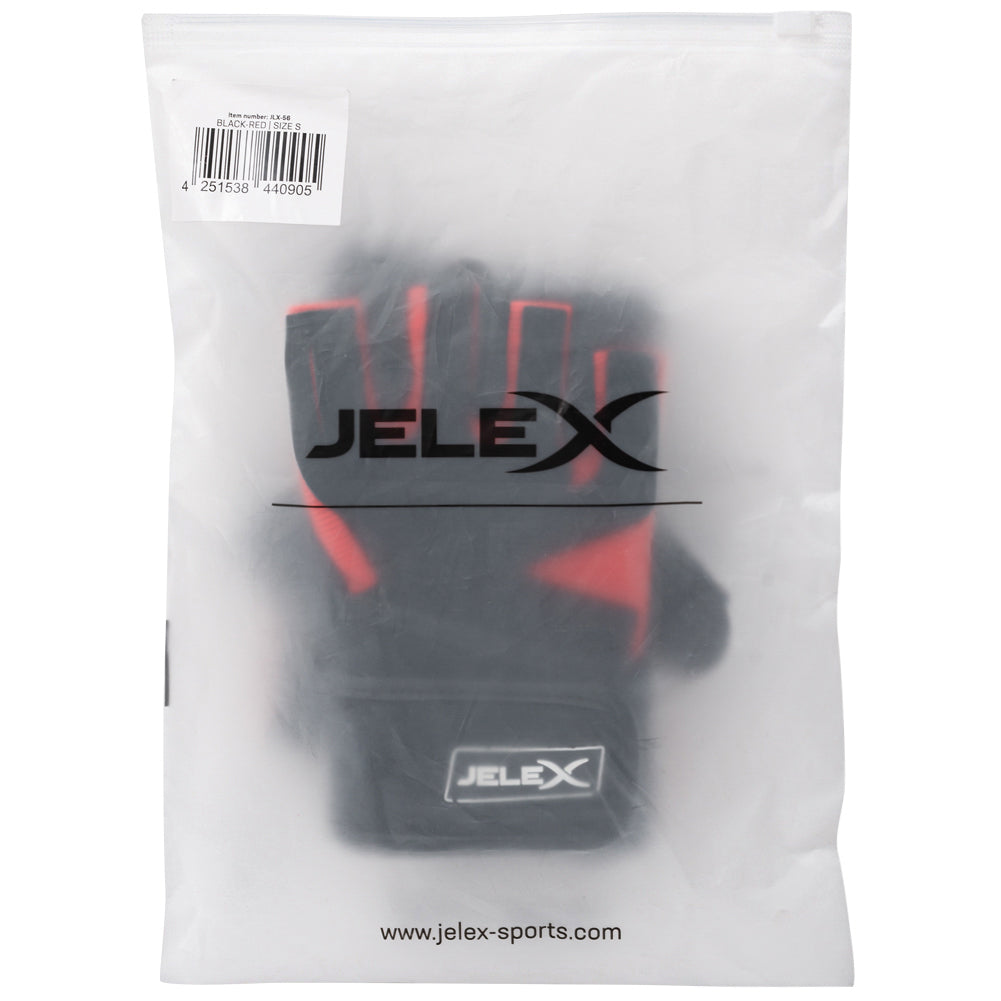 JELEX Power Premium gepolsterte Trainingshandschuhe schwarz-rot