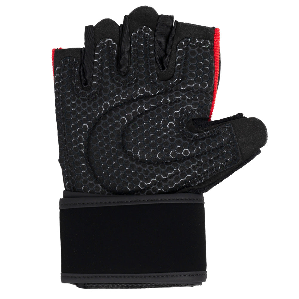JELEX Power Premium gepolsterte Trainingshandschuhe schwarz-rot