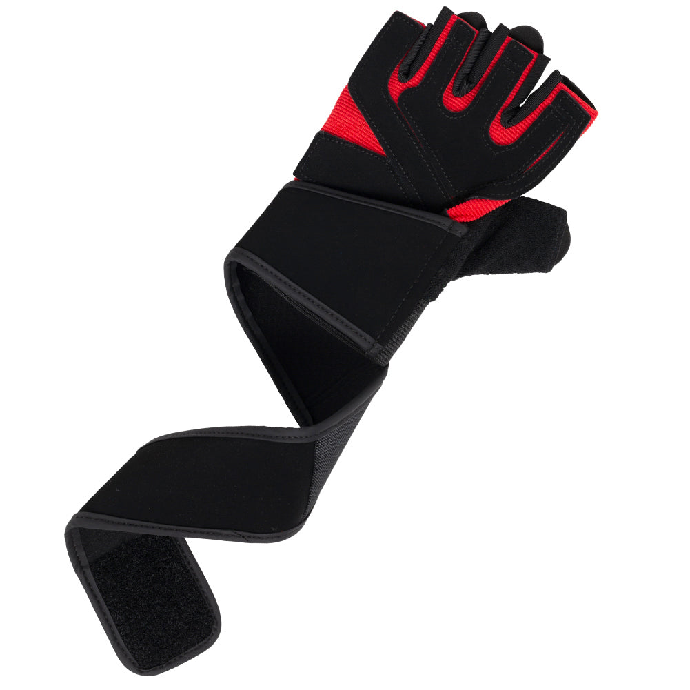 JELEX Power Premium gepolsterte Trainingshandschuhe schwarz-rot