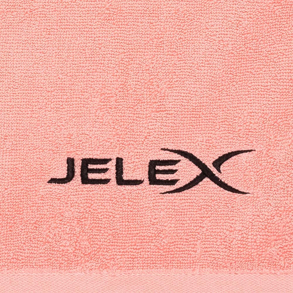 JELEX "100FIT" Fitness Handtuch mit Zip-Tasche rosa