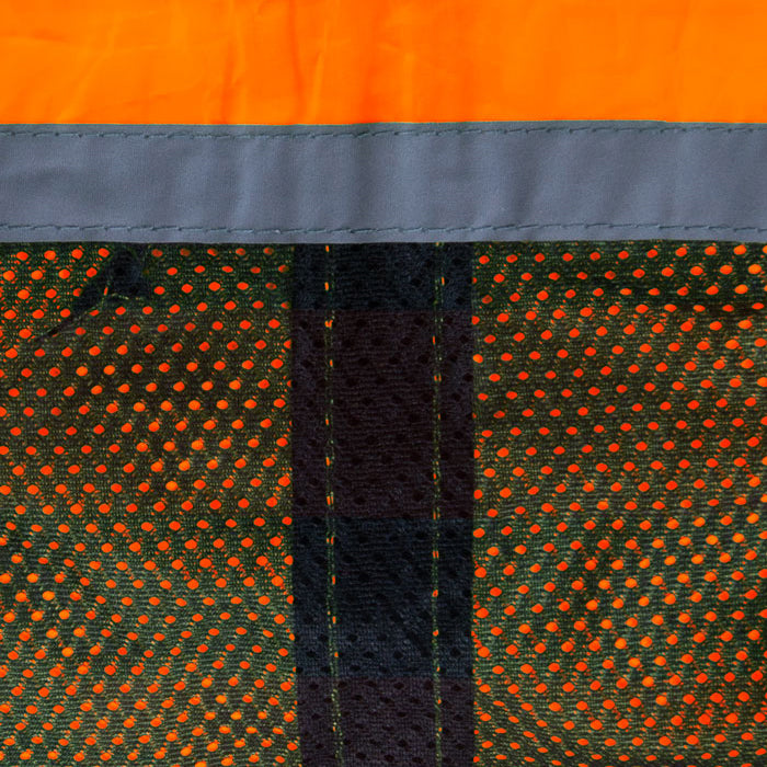 Zeus Herren reflektierende Laufjacke orange