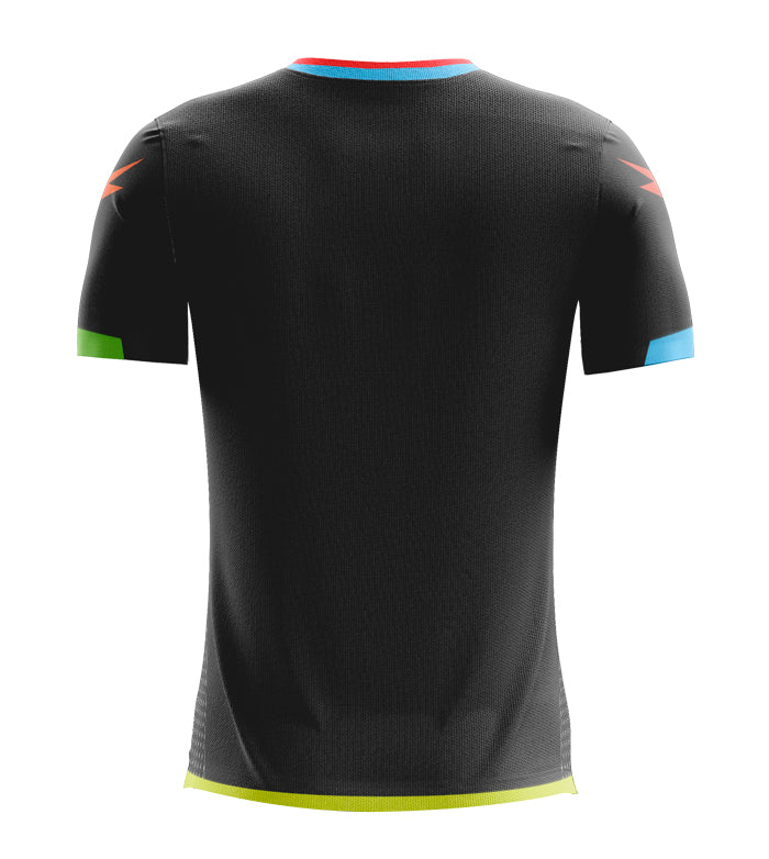 Zeus Icon Teamwear Set Trikot mit Shorts schwarz neon orange