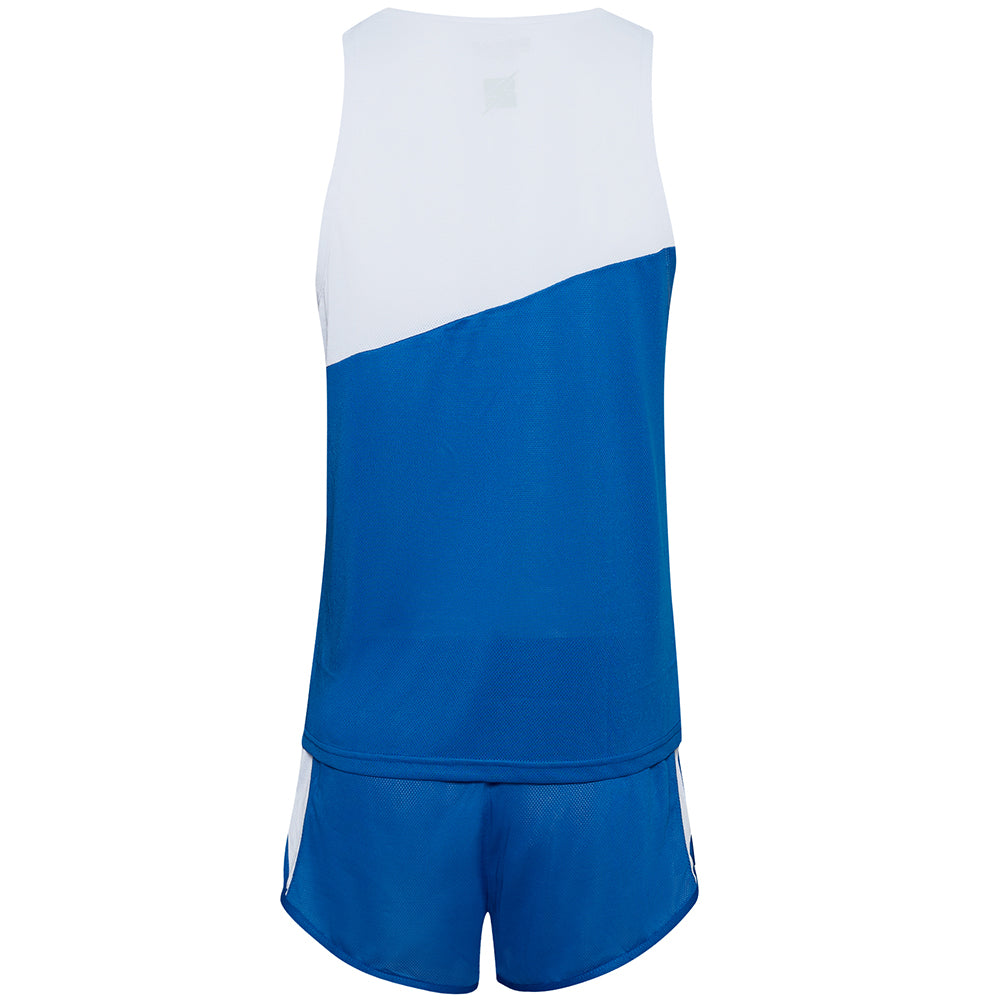 Zeus Kit Robert Herren Leichtathletik Singlet Set Trikot mit Shorts royal