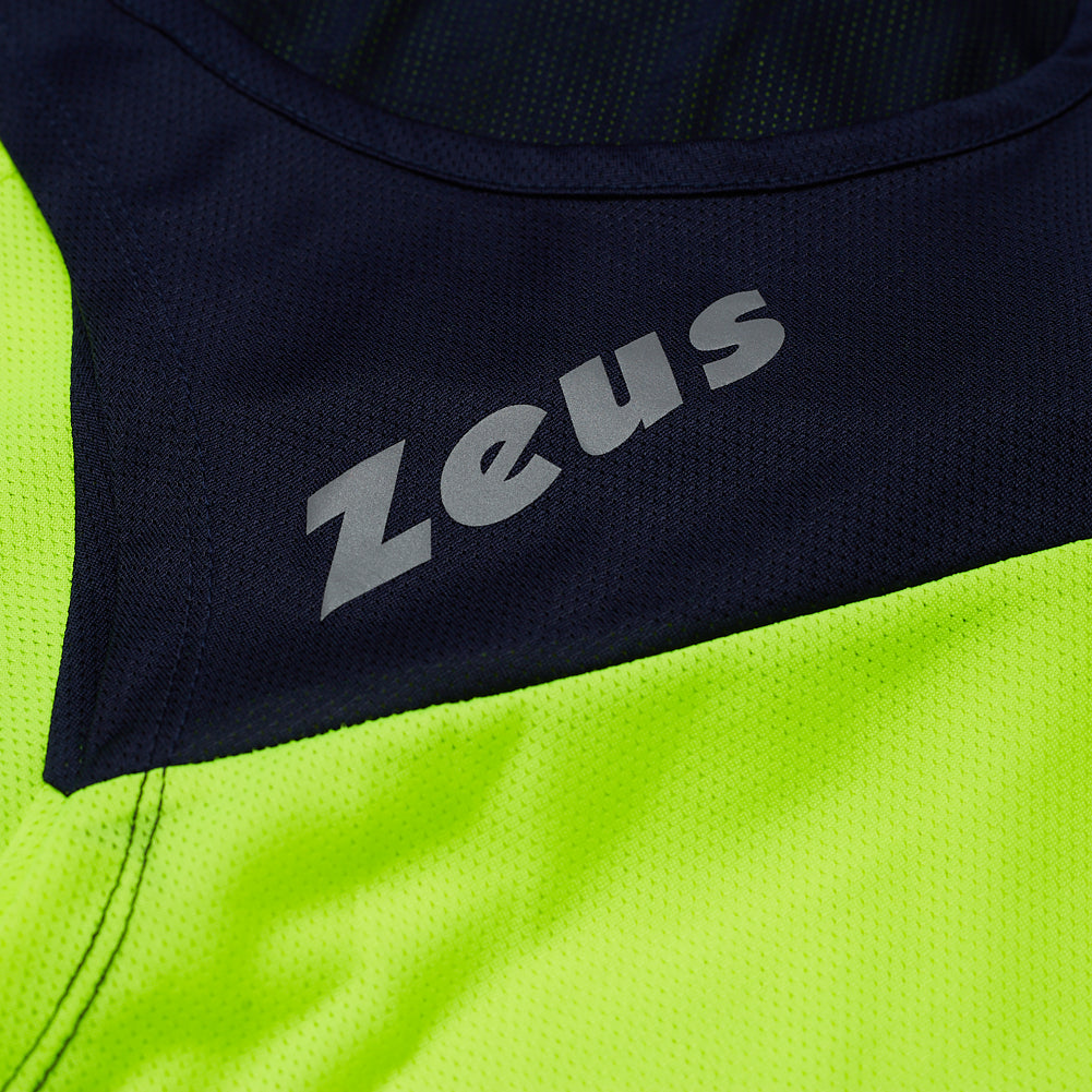Zeus Kit Robert Herren Leichtathletik Singlet Set Trikot mit Shorts gelb