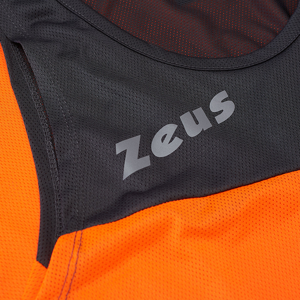 Zeus Kit Robert Herren Leichtathletik Singlet Set Trikot mit Shorts orange