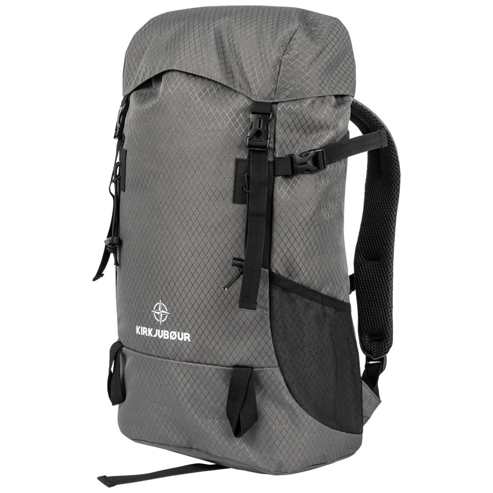 KIRKJUBØUR® "Abisko" Premium Outdoor Trekking Rucksack 30 L grey