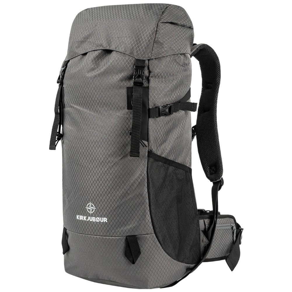 KIRKJUBØUR® "Vindelfjäll" Outdoor Trekking Rucksack 35 L grey