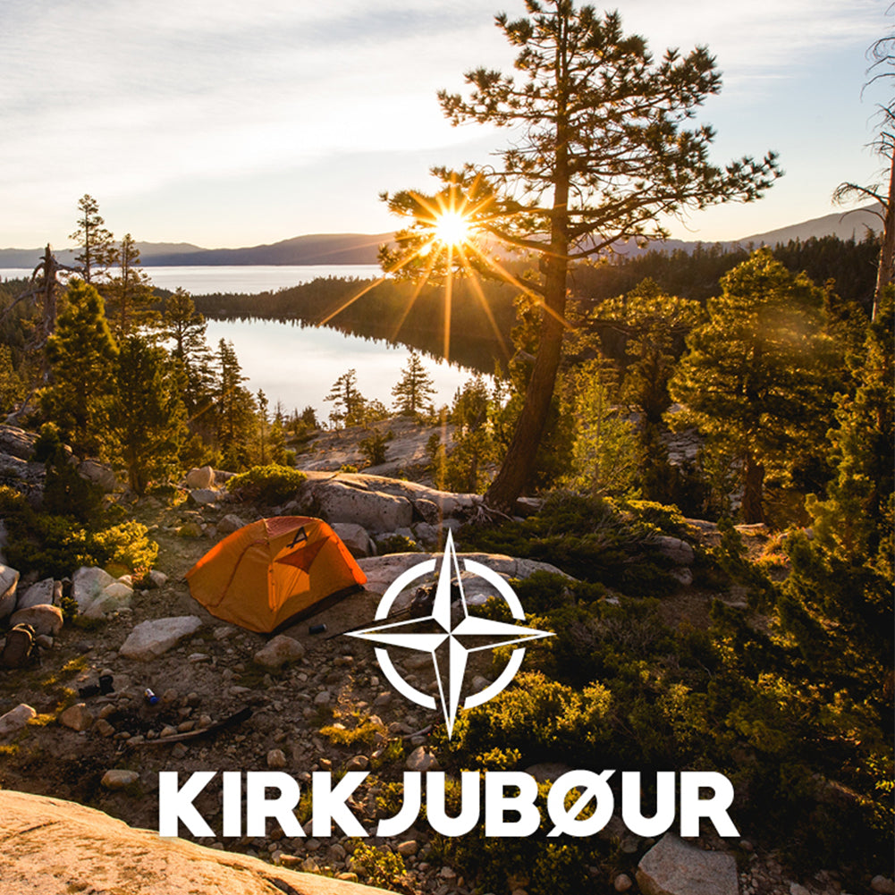 KIRKJUBØUR® "Vindr" 2 Personen-Camping-Zelt türkis
