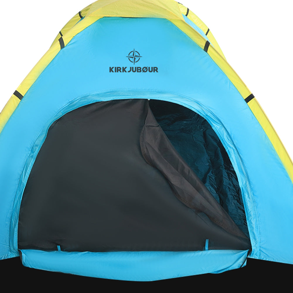 KIRKJUBØUR® "Vindr" 2 Personen-Camping-Zelt türkis