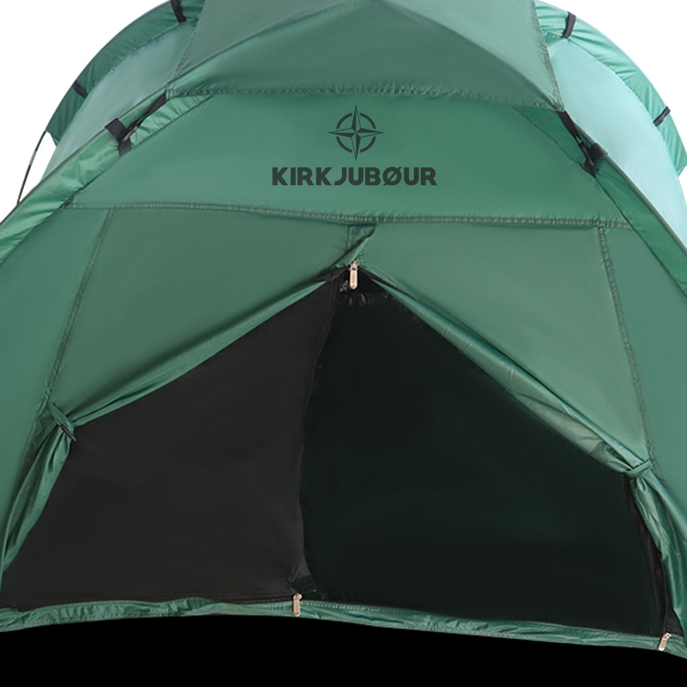 KIRKJUBØUR® "Vindr" 1 Person-Camping-Zelt grün