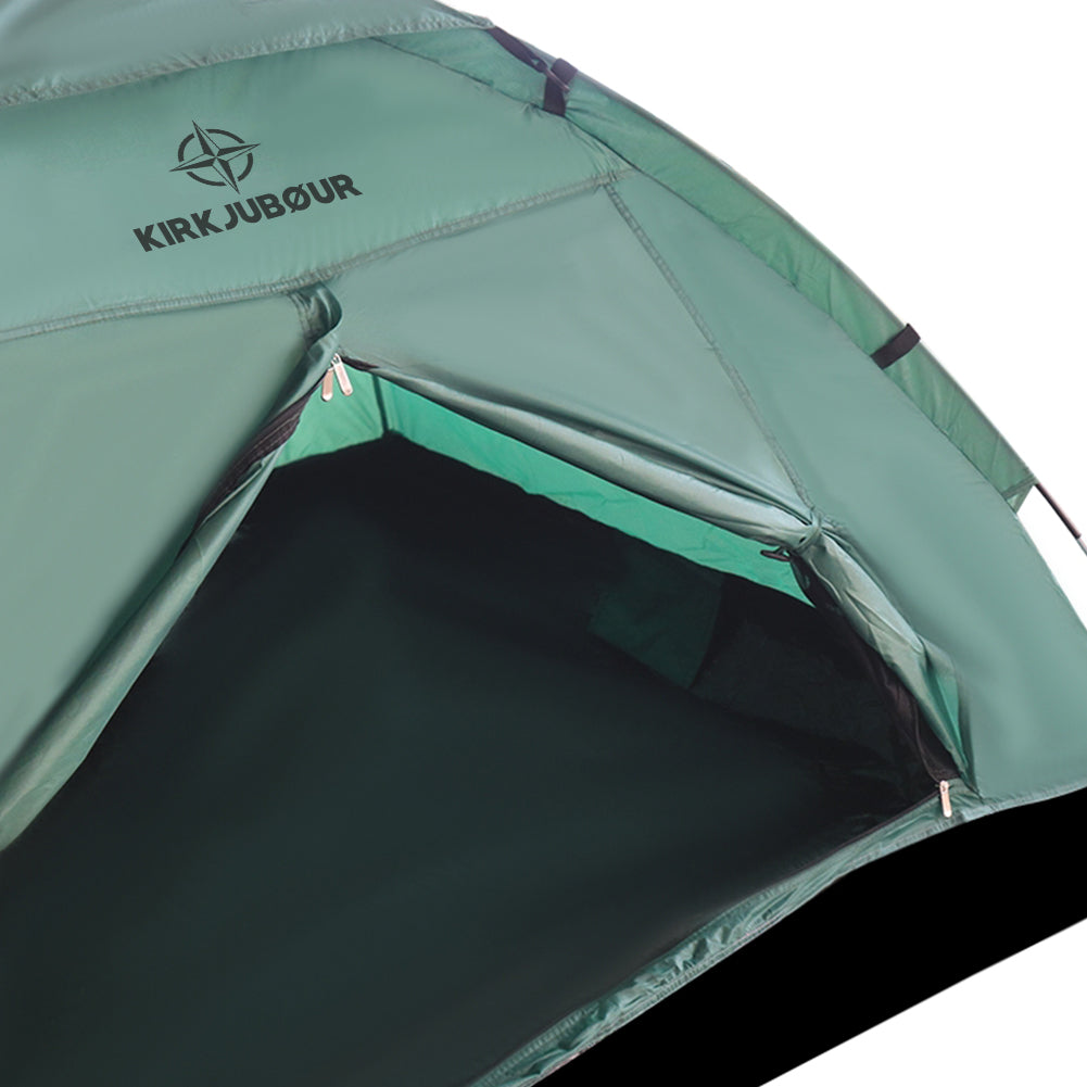 KIRKJUBØUR® "Vindr" 1 Person-Camping-Zelt grün
