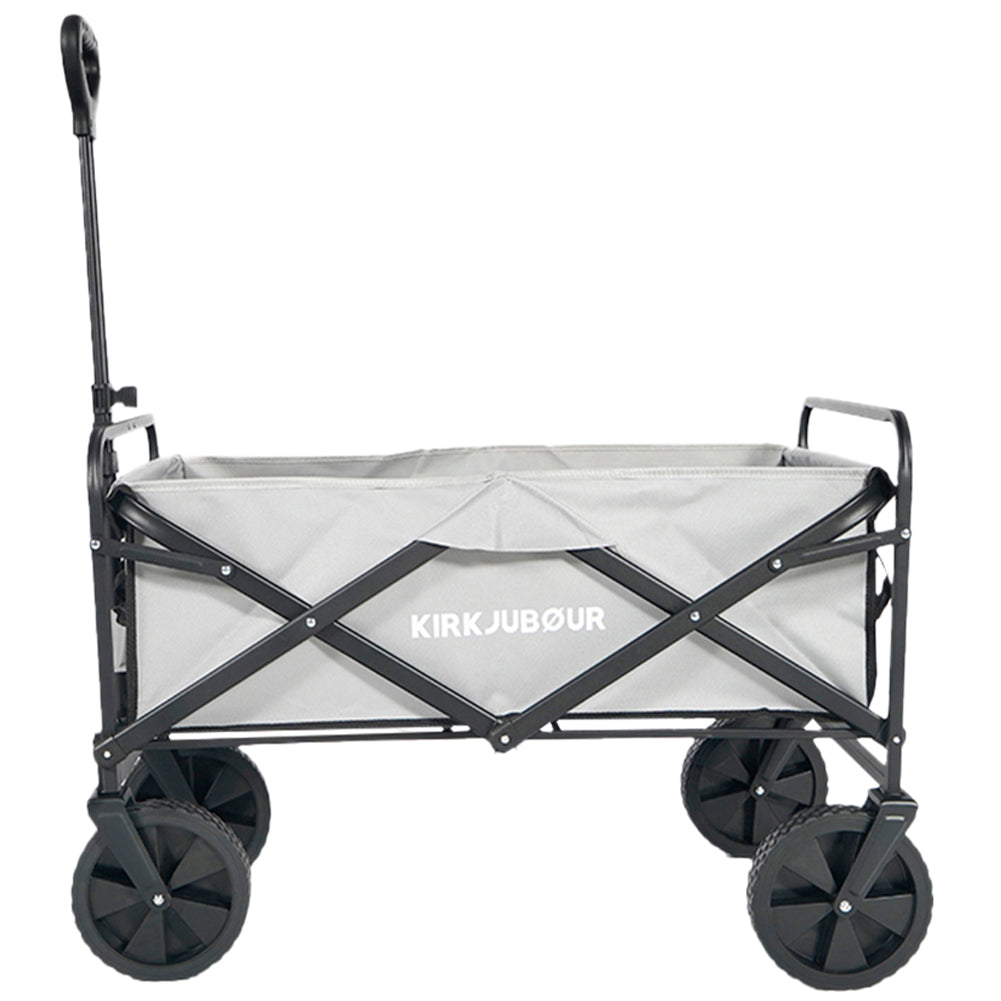KIRKJUBØUR® "Edda" faltbarer Bollerwagen grau
