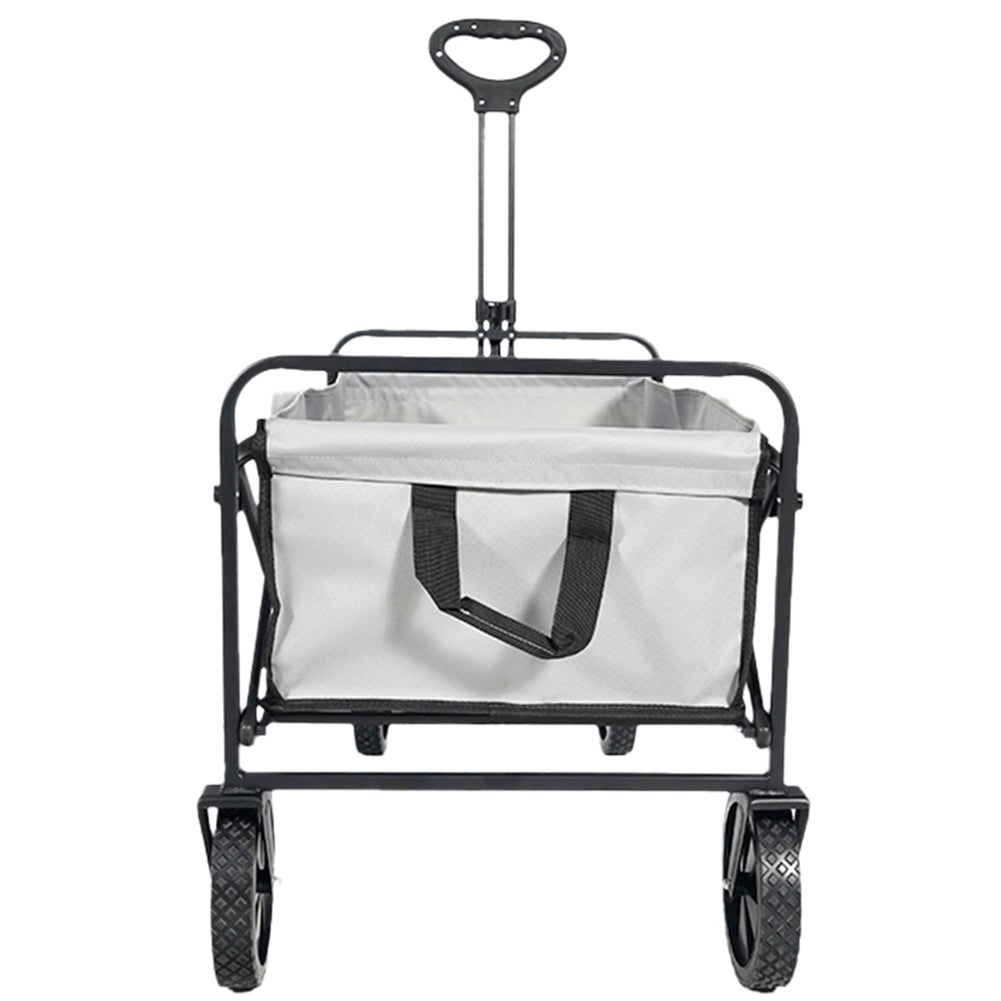 KIRKJUBØUR® "Edda" faltbarer Bollerwagen grau