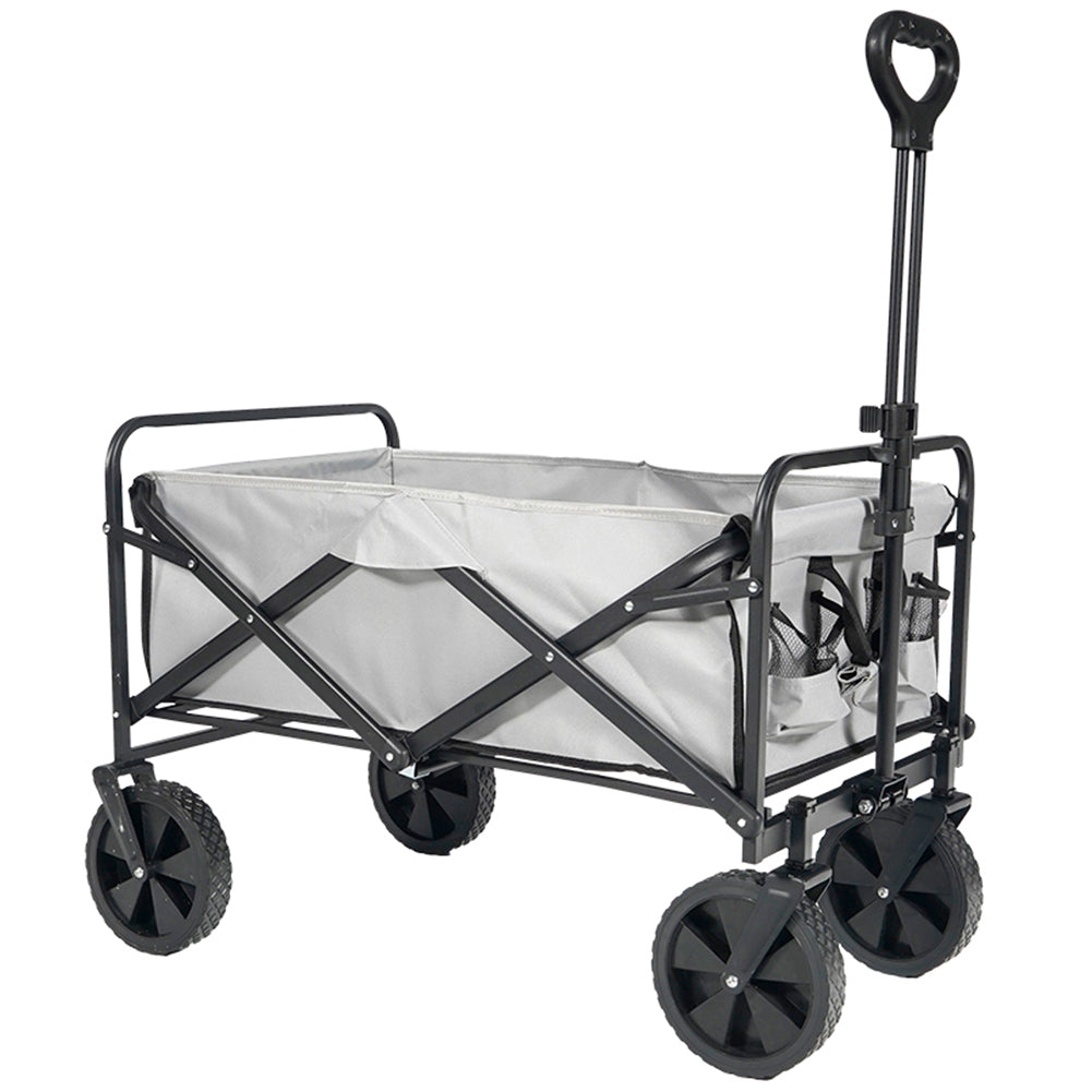 KIRKJUBØUR® "Edda" faltbarer Bollerwagen grau