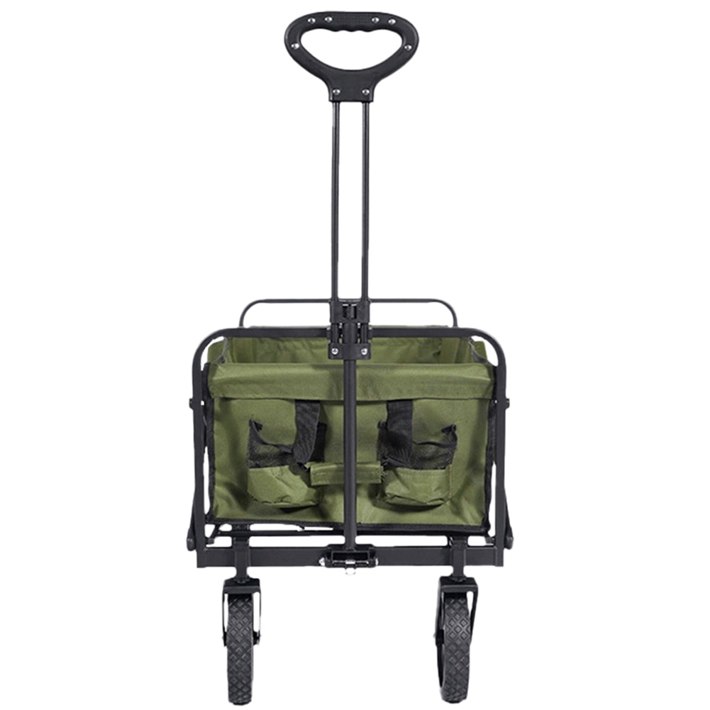 KIRKJUBØUR® "Edda" faltbarer Bollerwagen grün