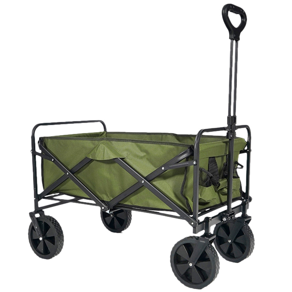 KIRKJUBØUR® "Edda" faltbarer Bollerwagen grün