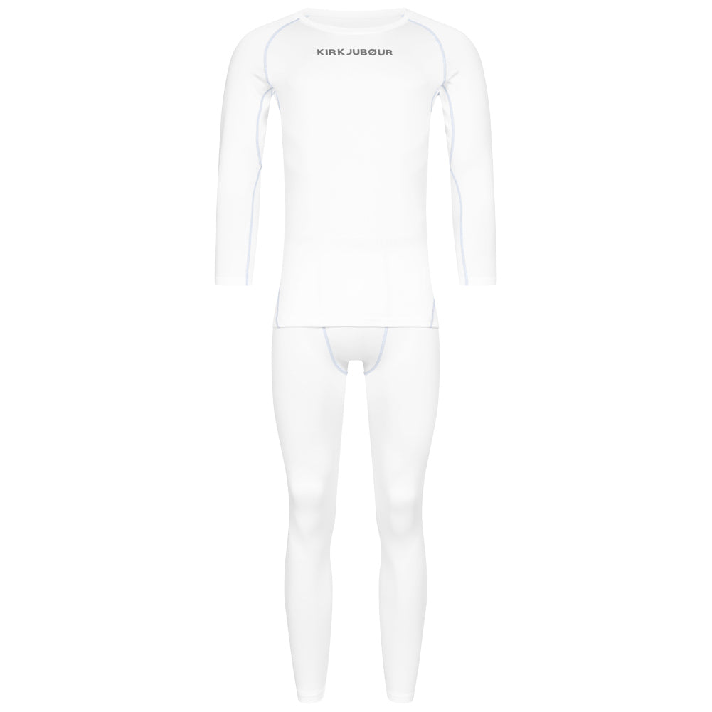 KIRKJUBØUR® "Hafjall" Herren Thermounterwäsche Set 2-tlg. weiß